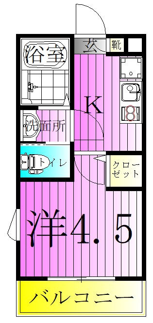 MELDIA古千谷本町2丁目No.2 間取り図