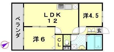 佐々木ビル 405号室 間取り