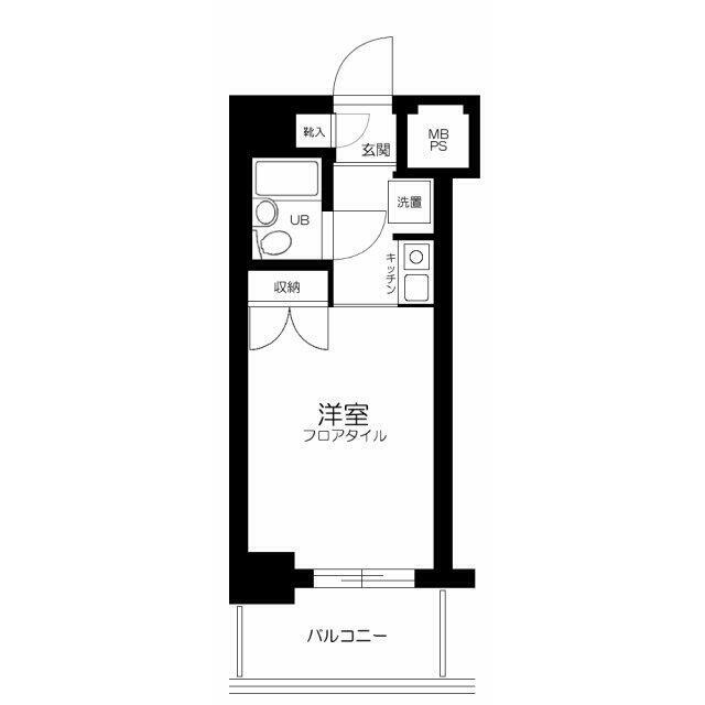 スカイコート鶯谷 間取り図