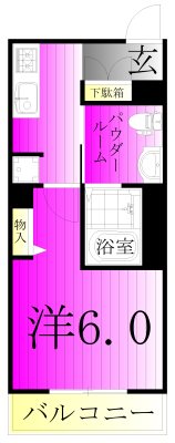 ラフィネ 101号室 間取り