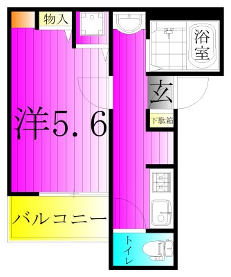 ラフィネ 103号室 間取り