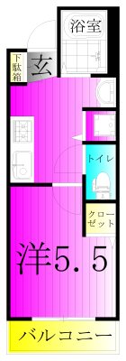 ラフィネ 202号室 間取り