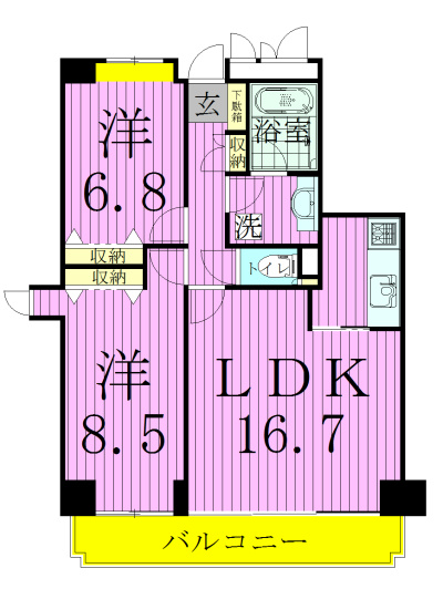 ロイトン松戸 間取り
