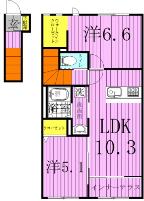 アルビア　～ULBEA～ 202号室 間取り