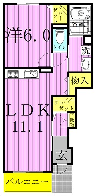 イーストヒルⅣ 間取り