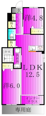 蔵の杜 101号室 間取り