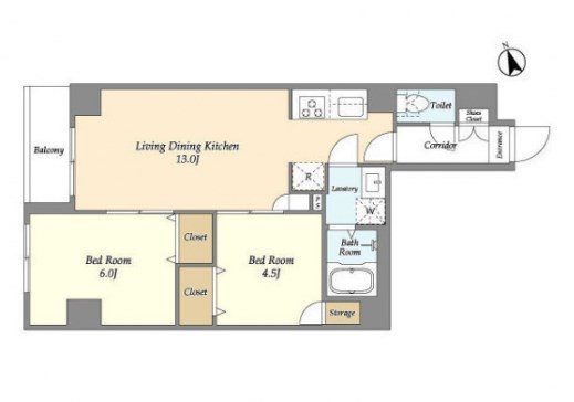 アルファコート町屋 間取り図