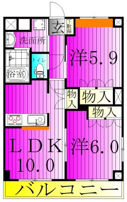 HIMMEL　BLA～ヒンメル　ブロー～　 302号室 間取り