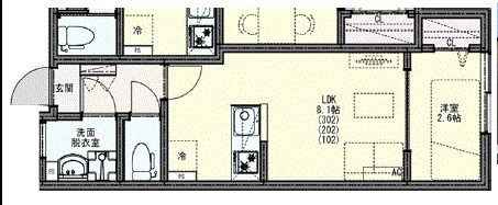 KLEIS馬橋Ⅲ 間取り