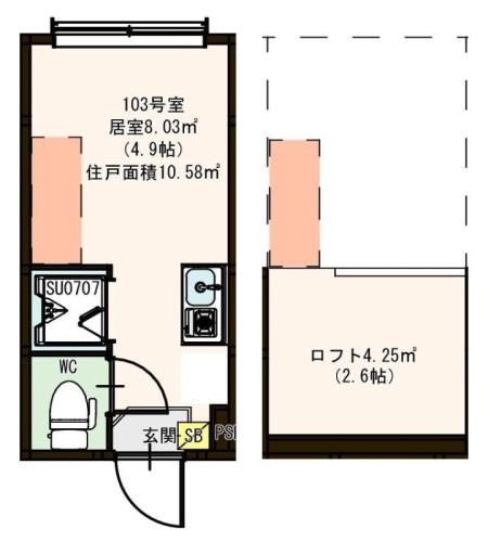 ハーモニーテラス町屋Ⅴ 間取り図
