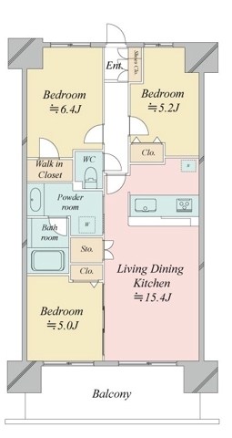 レジディア南千住 間取り図