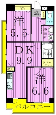 アレグレット掃部宿 間取り図