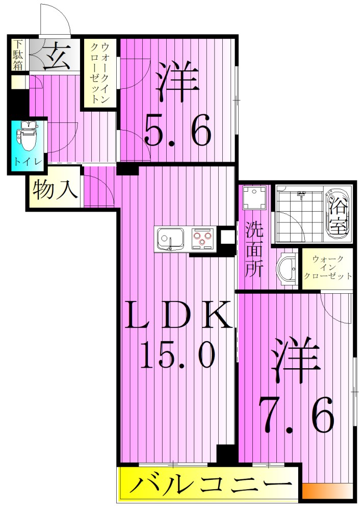 ディアコート西新井 間取り図