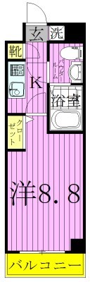 グランフォース北綾瀬 間取り図