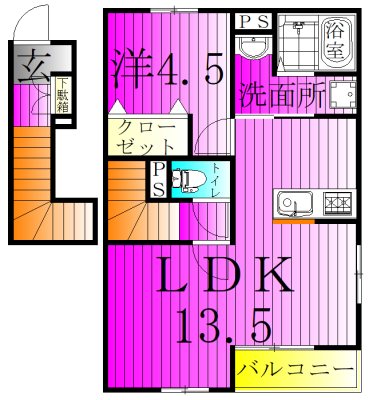 リーブルファイン柏南逆井 間取り