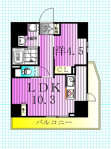 ラグゼナ北千住Ⅱ 間取り図