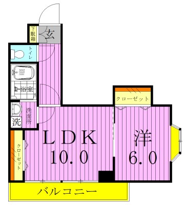 メゾンピオニー大師前 間取り図