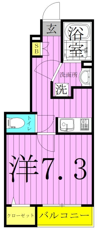 メゾン　フローラ 間取り図