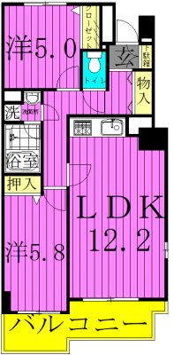 セリオ五番館 間取り図