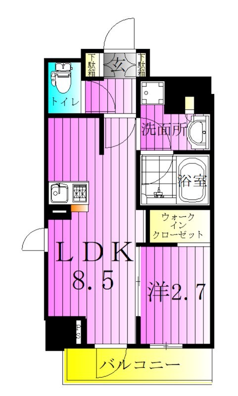 テラス北千住 間取り図