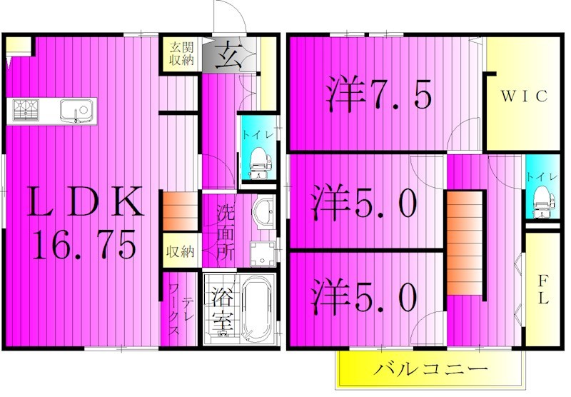 豊四季B棟 間取り