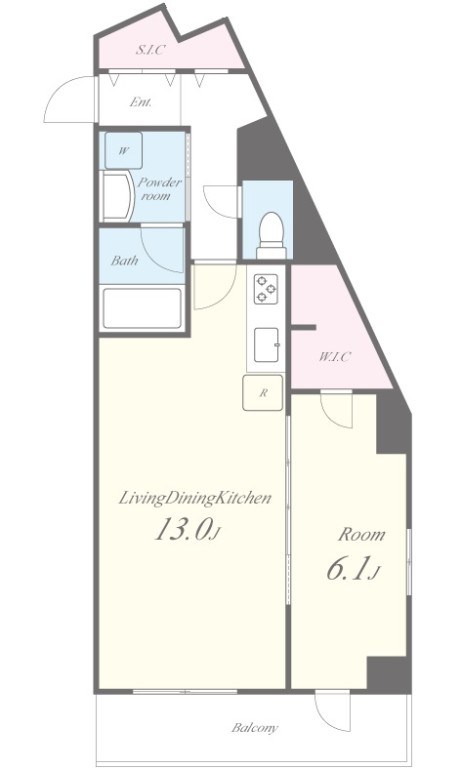 クローネ北千住 間取り図