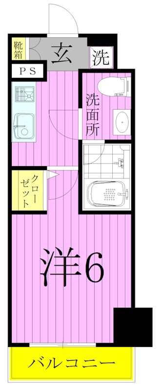 メインステージ北千住３  間取り図