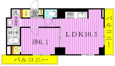 アビタ・ヴァン 間取り図