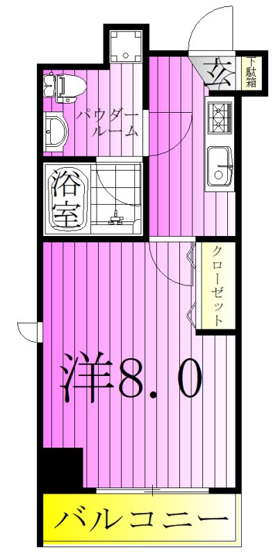 ルフレ　イムーブル北千住 間取り図