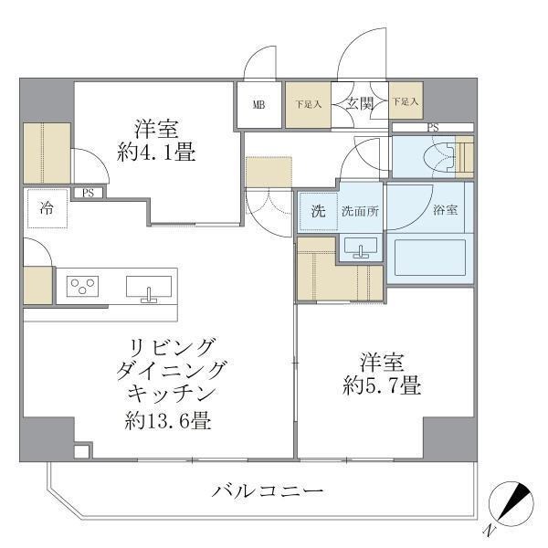 アジールコート町屋 間取り図