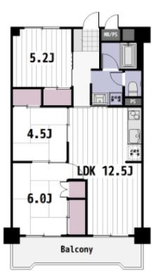 ジュウエル常盤平 1003号室 間取り