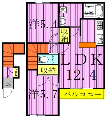 サンモール（小青田） 間取り
