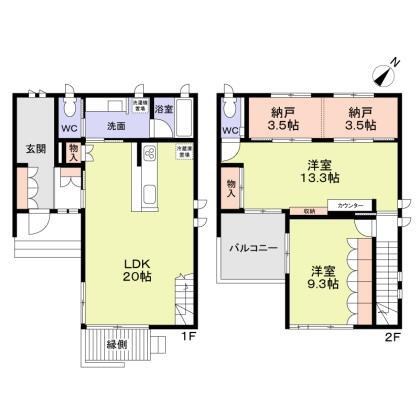 流山市南流山3丁目貸家 間取り