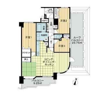 ハイホーム亀有弐番館 間取り図