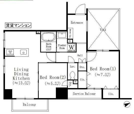 Ｓｕｎｎｙ　Ｓｉｄｅ　Ｆｏｒｅｓｔ 間取り図