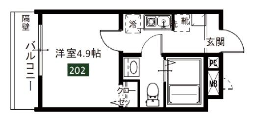 メルディア北綾瀬2 間取り図