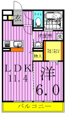ブライトコート２ 間取り図