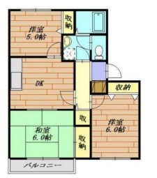 アビタシオン大和田Ｂ 間取り