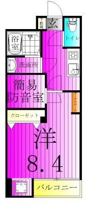 ＳＫビル拾四番館 410号室 間取り