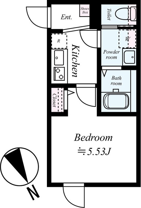GRADUS松戸 103号室 間取り