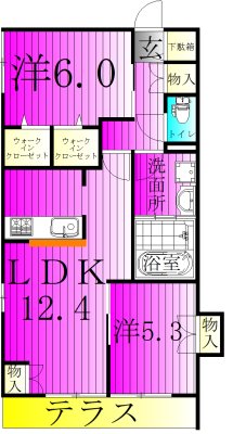 FLOWER  FIELDS　KASHIWA 間取り