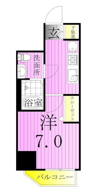 AZEST亀有SouthTower 間取り図