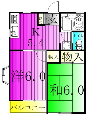 コーポ・サンフラワー 201号室 間取り