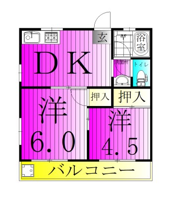 矢野マンション 303号室 間取り