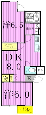 パール仲町マンション 間取り図