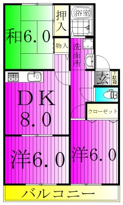 アンクレージュ  間取り