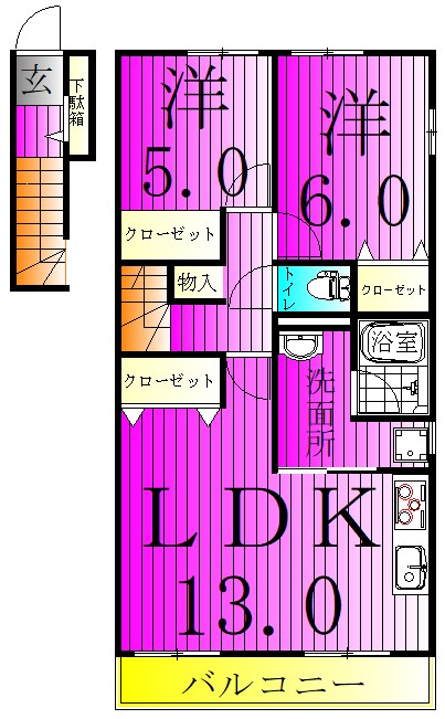 ルミナスコート馬橋 間取り