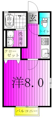 ジュピターB 101号室 間取り