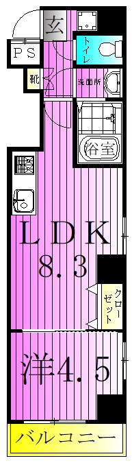 Freesia梅島 間取り図