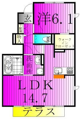 ピースウッドウィズ　Ⅱ 間取り